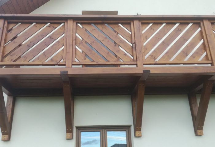 Realizace dřevěného balkónu Sviadnov