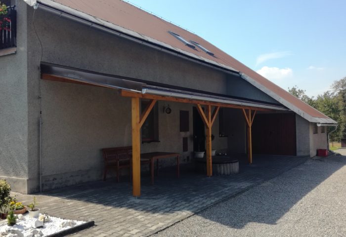 Masivní dřevěná pergola Václavovice