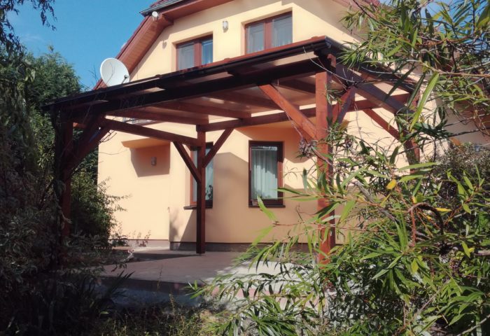 Volne stojící dřevěná pergola, Stará Bělá, Ostrava