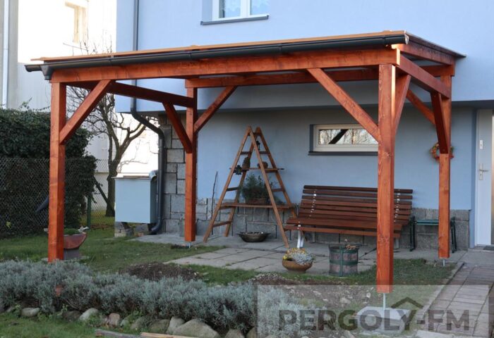 Dřevěná Pergola pokrytá polykarbonátem, Místek